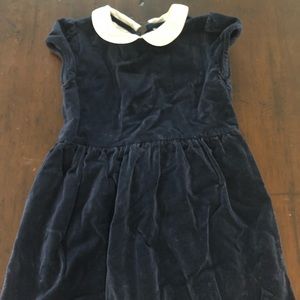 Olive Juice Navy Velvet Dress - Size 8